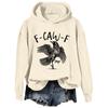 Ladies Fashion Casual Long Sleeve Printed Round Neck Hoodie Pullover Top