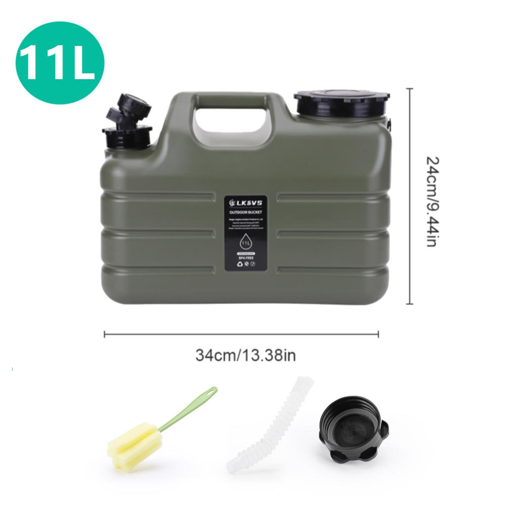 3-12L Camping Water Bucket Large Capacity Water Bag Container with Faucet Portable Car Water Tank for Picnic Hiking Travel