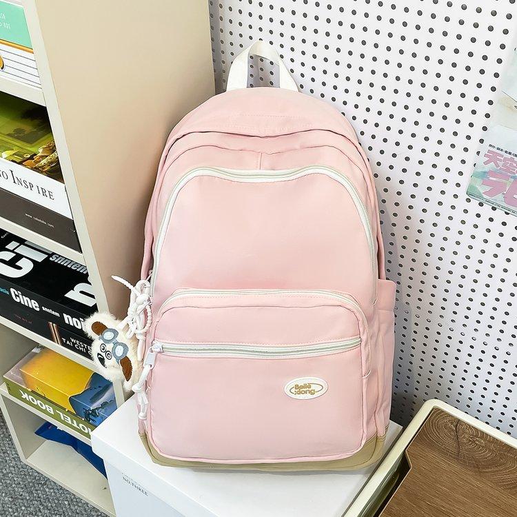 Schoolbag Japanese ins Large Capacity Simple Lightweight Casual Versatile School Bag Fourth and Sixth Grades Middle and High School Students Backpack