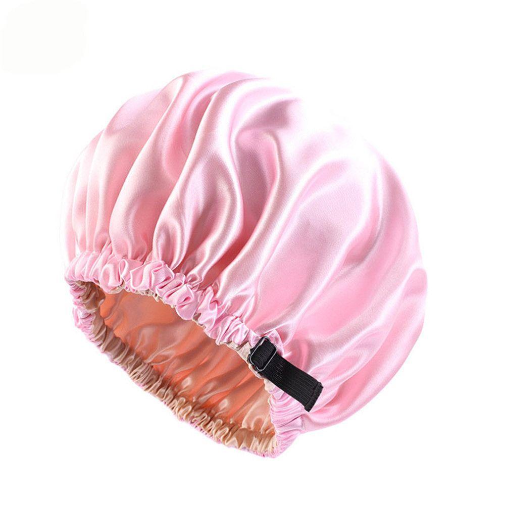 Women Flat For Sleeping Round Headwear Satin Hair Cap Haircare Ceremony Adjustable Night Hat