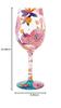 Enesco Lolita Wine Glass, Funky Florals, 6013100
