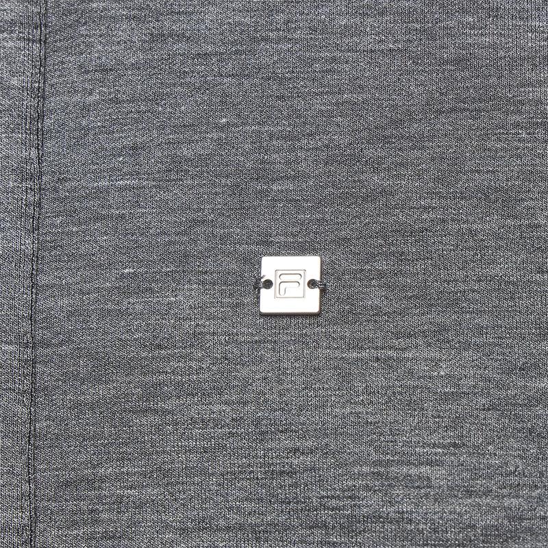 Fila White Minimalist Fashion Trendy Comfortable Casual Versatile Loose Knit Hoodie Jacket Women Jackets Gray F11W543501FMG