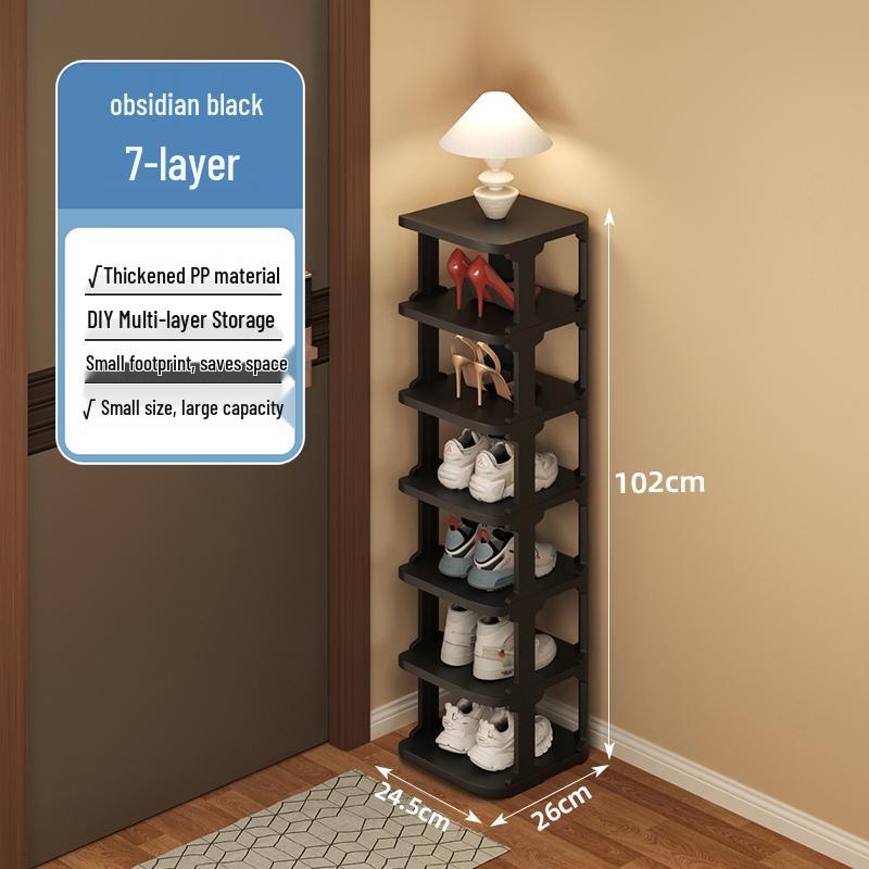 Multi-layer Shoe Rack for Narrow Entrances - Compact Indoor Storage for Dorms & Rental Homes