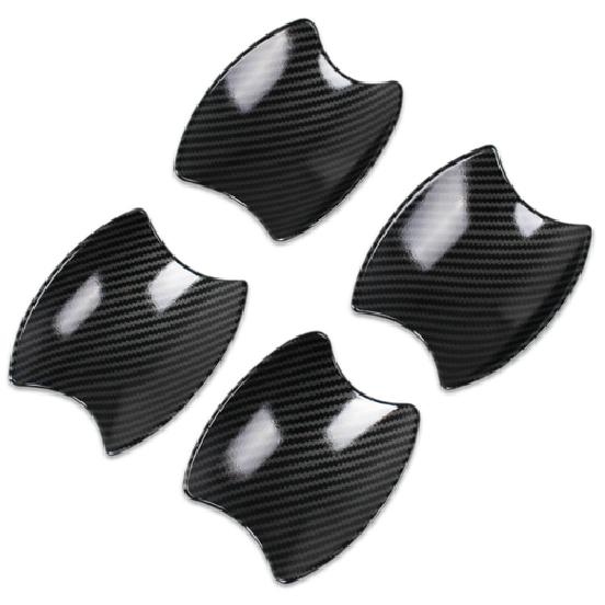 Door Handle Bowl Cup Out Cover Trim For - Honda Civic Carbon Fiber 8pcs