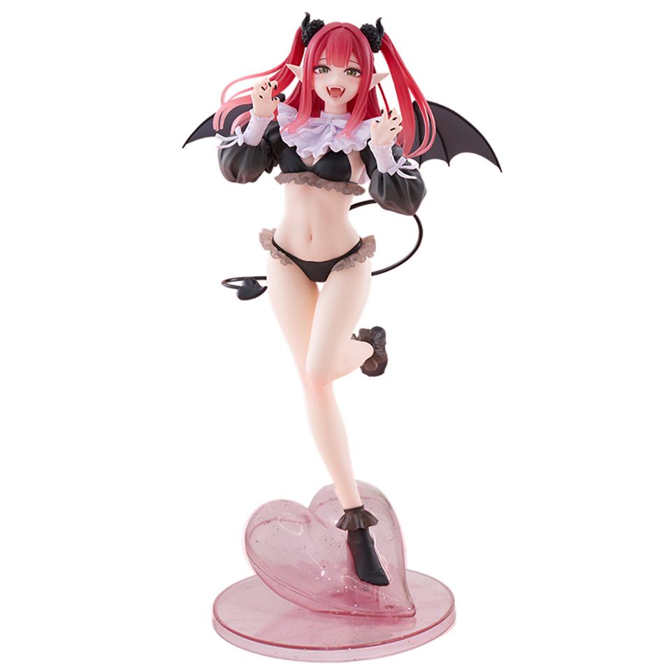 My Dress Up Darling Kitagawa Marin Anime Figure Kneeling Pose Devil Liz Succubus Cosplay PVC Collectible Model Desktop Decor