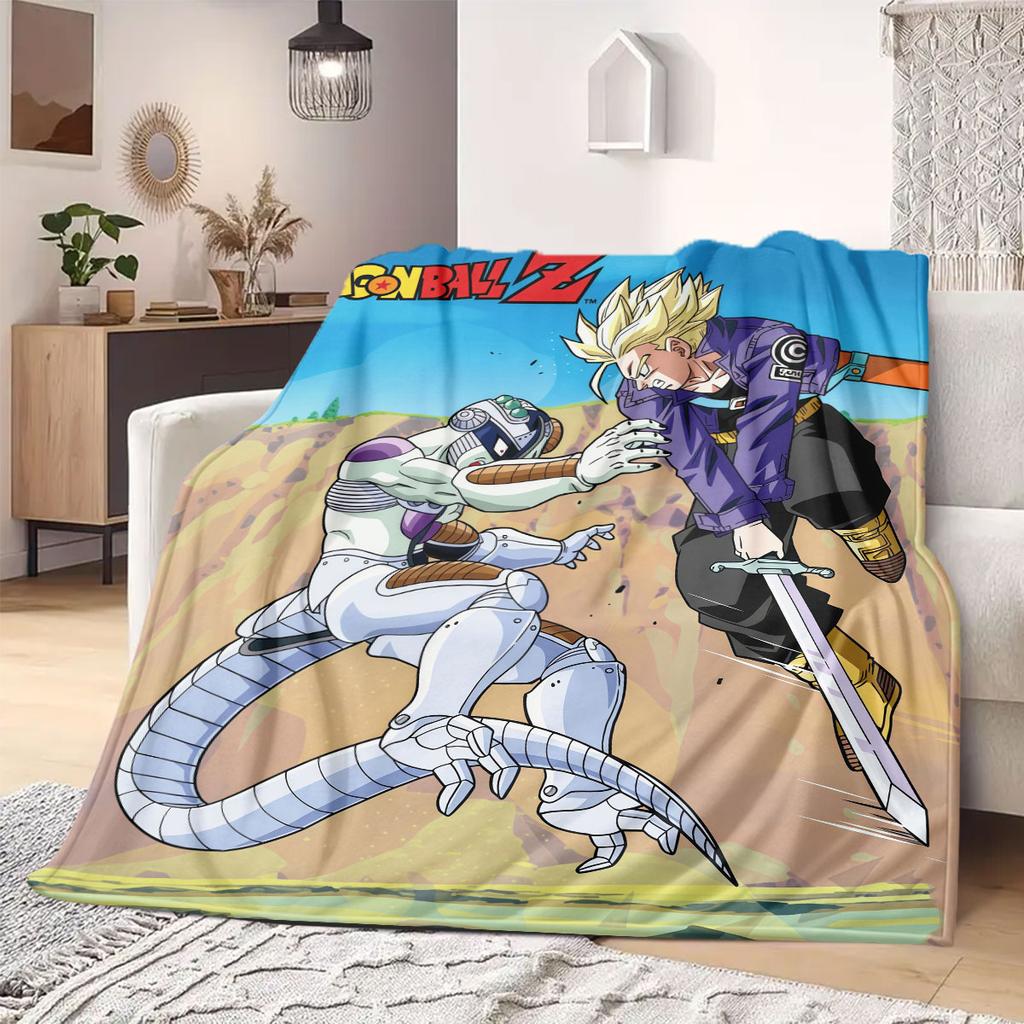 Sleep Dragon Ball Print Blanket Warm Comfortable Flannel Blanket Suitable for Bedrooms,Sofas,Beds,Chairs,Picnics,Travel