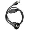 Faster and Efficient Charging Dual Ports USB Panel Flush Mount Car Accessories Support Data Transfer or Power Charging