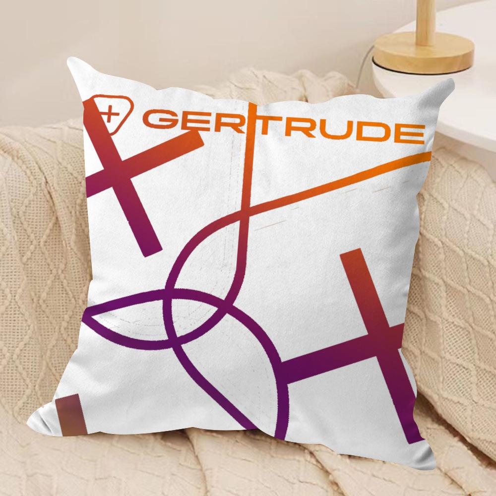 Cool GGertrudeS Cushion Cover Short plush Doublesided Print Square Throw Pillow Covers Sofa Home Cushion Decor