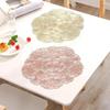 European Hollowed Out Flower Dining Mat Desktop Decoration Anti Slip And Heat Insulation Mat Light Luxury Western Dining Mat