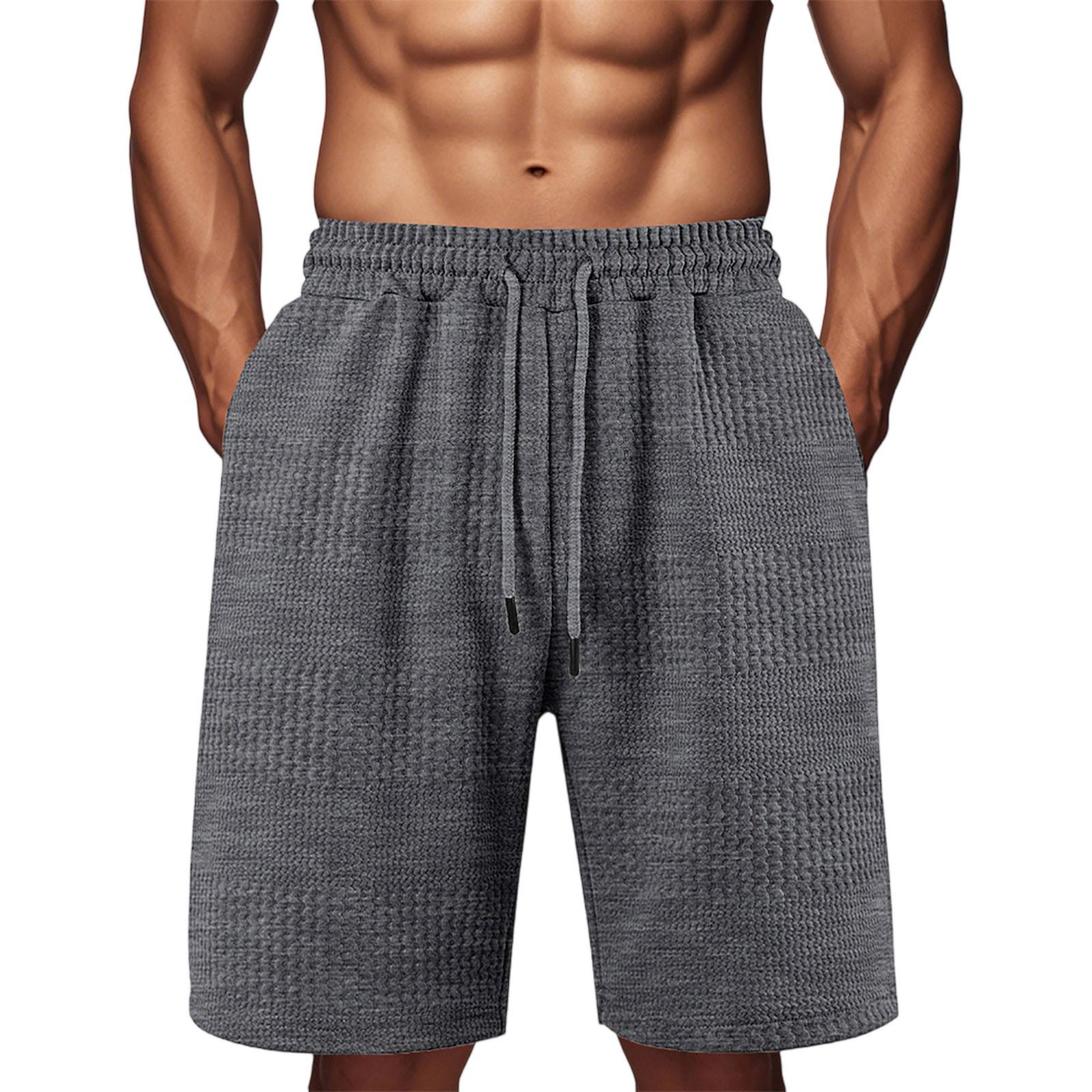 

Мужские прямые рабочие брюки, модные и повседневные шорты на шнурке XL