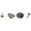 100 sád DIY kravatové pripináčiky motýľ špendlíky na chrbte brošňa Findings Silver