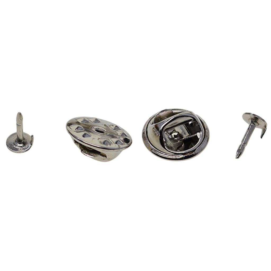 100 sád DIY kravatové pripináčiky motýľ špendlíky na chrbte brošňa Findings Silver