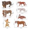 Siberian Tiger Family Hand-Painted Figurine Set – Roaring Tiger, Tigress, and Cub