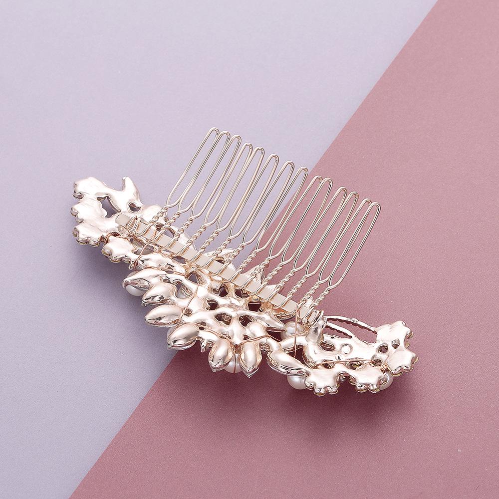 Pearl Rhinestone Bridal Hairpin - Ancient Style Crystal Wedding Headwear