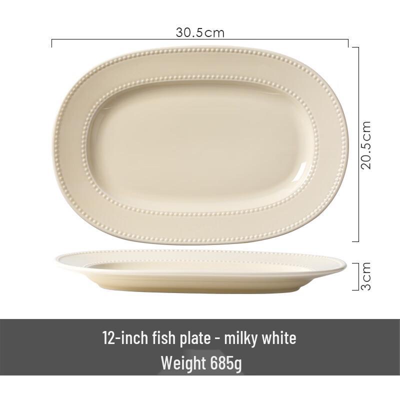 Ru Han Nordic Ceramic Fish Plate