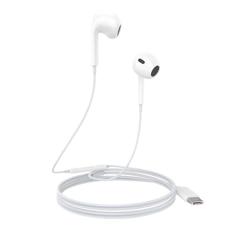 PISEN Wired Type-C Earphones for Huawei Xiaomi Android In-Ear and iPad Flat Head Half-In Design