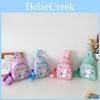 Adorable Kids Canvas Crossbody Bag Cute Cartoon Bunny Print For Girls Daily Use