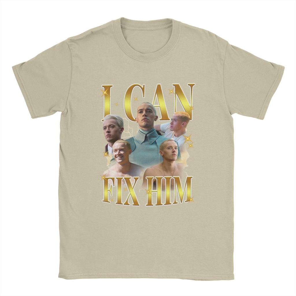 Coriolanus Snow I Can Fix Him T Shirt Men Pure Cotton Vintage T-Shirts Crew Neck Hunger Games Tees Short Sleeve Tops Summer