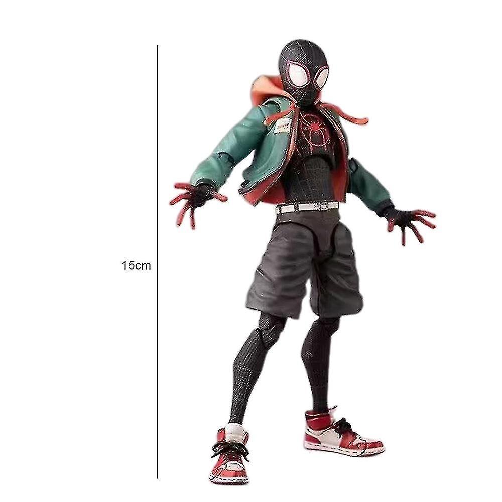 Spider-man: Model Toys Across The Spider-verse Action Figure Into The Spider Verse Miles Morales Cha