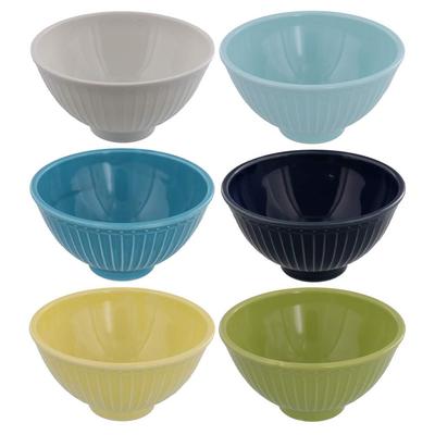 Tableware East Tea Bowl Colorful Shinogi 6 Color Set Japanese Tableware Tea Bowl Rice Bowl Rice Bowl Rice Bowl Chawan Bowl