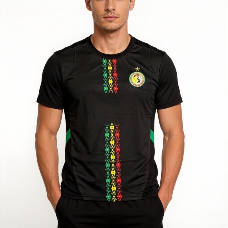

Senegal New Soccer Jerseys Comfortable and Breathable 3D Printed T-Shirts for Adults and Casual Children Family Matching Top L