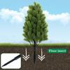 Artificial Cedar Topiary Tree with Stake Lifelike Faux Cedar Pines Christmas Tree UV Resistant Simulated Shrubs for Front Porch Outdoor Decor