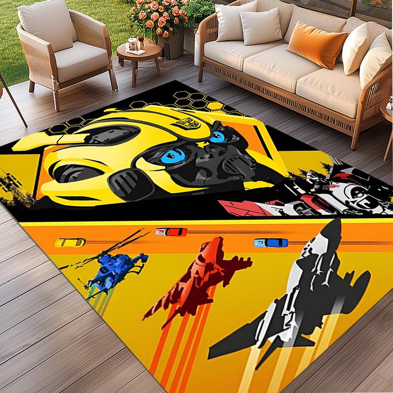 Robot Print Rug, Washable Floor Carpet, For Entryway Dorm Laundry Room Office Study, Home Decor Birthday Christmas Gift