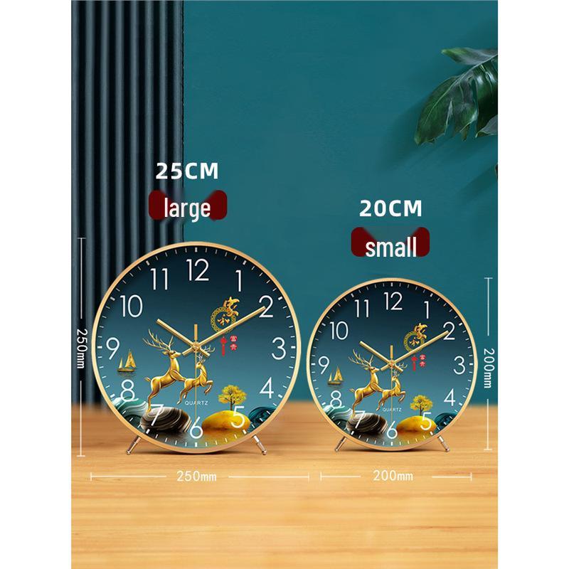 Elegant Multifunctional Clock: Desk, Wall, Table, or Floor Use – Light Luxury Ornament with Simple Pendulum