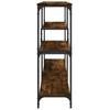 Console Table Smoked Oak 160x32x95 Cm Wood Based Material
