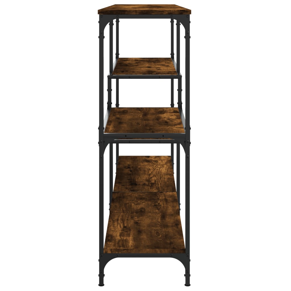Console Table Smoked Oak 160x32x95 Cm Wood Based Material