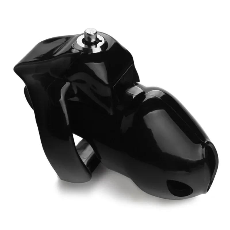 2025 New HT-V5 Chastity Cage Set with 36/40/45/50/55mm Size Penis Rings for Men Bondage Training Device Cock Lock Fetish Sex Toy