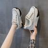 Autumn and winter retro lightweight inner heightening platform fashion casual versatile sports shoes leather shoes women