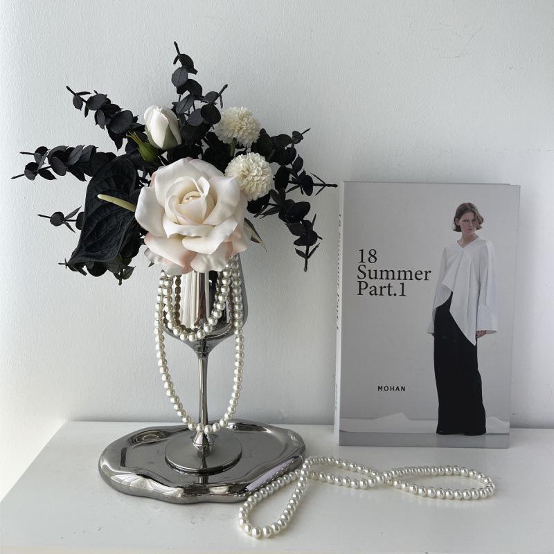 French Romantic Rose Artificial Floral Decoration for Table or Living Room