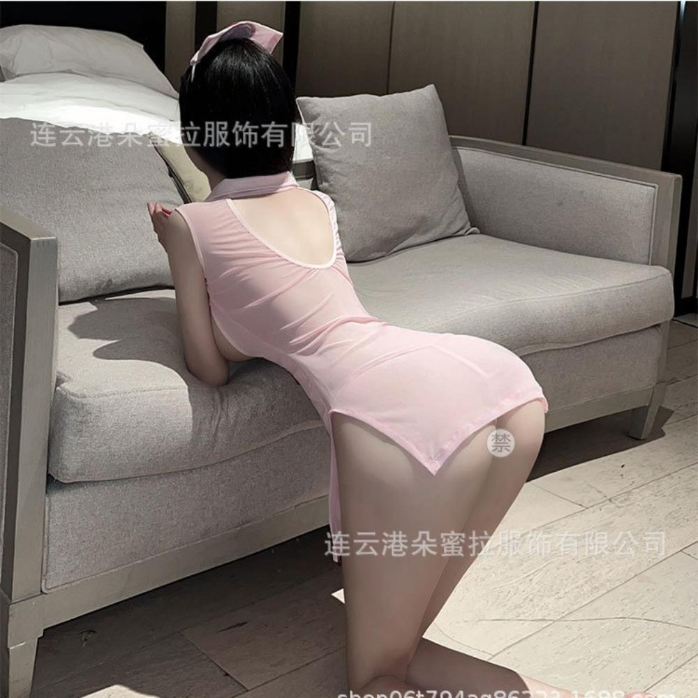 Sexy Underwear Sexy Hollow Hot Nurse Uniform Women's Perspective Uniform Seduction Cosplay