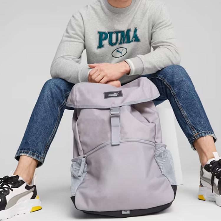 New PUMA Polyester Backpack Regular Men's Silver 079524-03