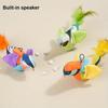 Simulation Realistic Pet Squeaky Toy Plush Bird Shape Cat Toy Pet Interactive Toys Feather Teasing Kitten Toy Pet Supplies