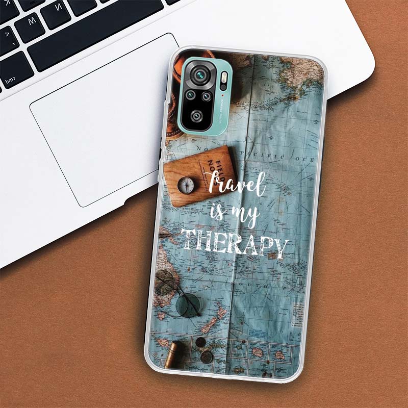 Travel Mountain Beach Proverb Phone Case For Xiaomi Redmi 10 10C 10A 9T 9C 9A 9 Prime 8 8A 7 7A 6 6A K20 K30 K40 Pro S2 Fundas C