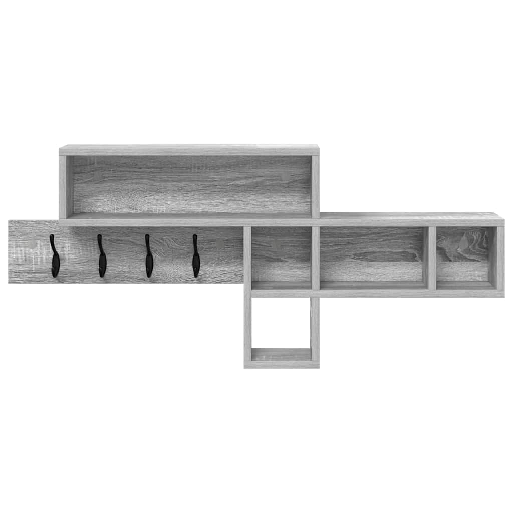Wall Mounted Nightstand Grey Sonoma 100 x 12 x 43.5 cm