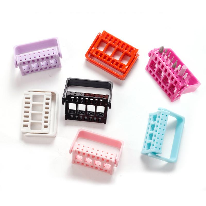 16 Slots Nail Dill Bits Organizer Nail Grinding Head Display Stand Nail Drill Bits Holder Showing Shelf Manicure Tool