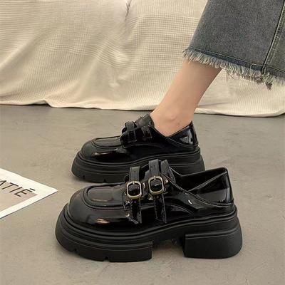 Muffin Thick-soled Mary Jane Single Shoes Women's Spring and Summer New Japanese Jk Retro Heightening Small Leather Shoes