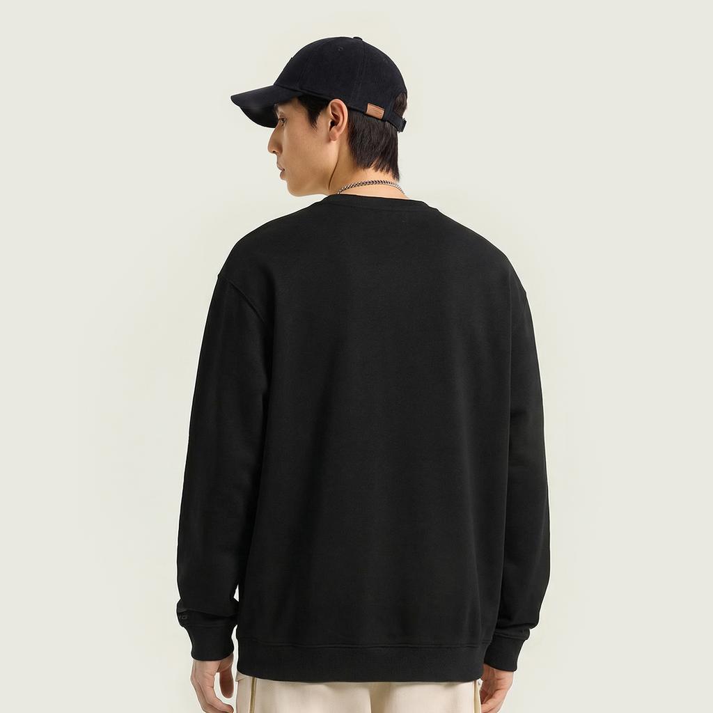 Li Ning Sports Lifestyle Series Loose Fit Round Neck Couple Sweatshirt Unisex Tops AWDW685-3