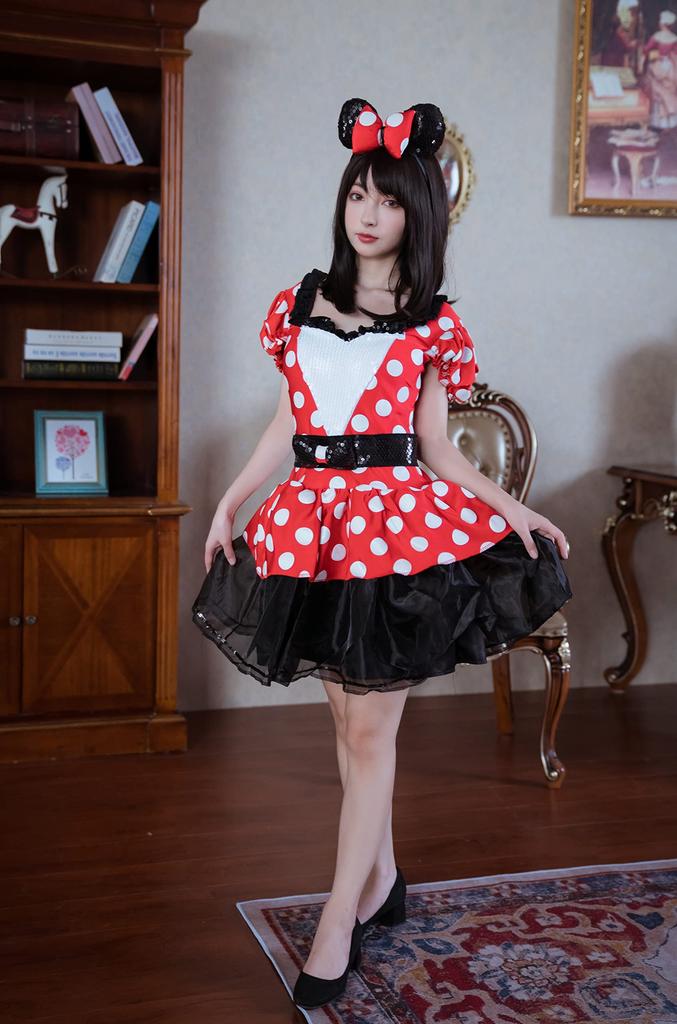 Déguisement Disney Cosplay Halloween Officiel Minnie Mouse Sinistre Rouge Minnie Taille Femme Petit Rouge 67699N