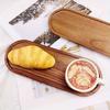 Wooden Tray Original Color Dining Plate Home Creative Oval Wooden Plate Coffee and Tea Cup Holder