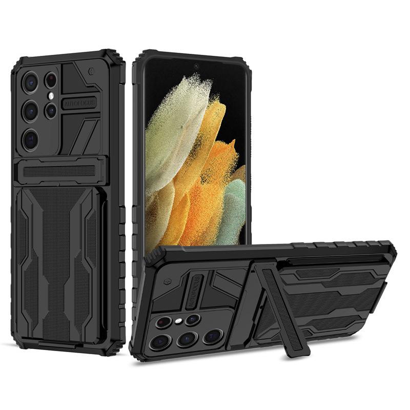 Suitable for Samsung S23 Ultra Creative Card Bag Holder Note20 King Kong Card Bag Anti Fall Mobile Phone Case