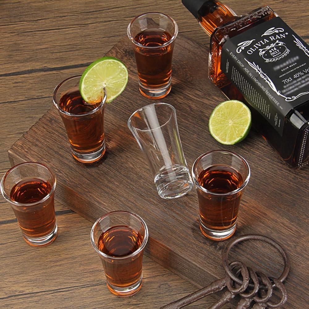 12pcs Shot Glass with Heavy Base Whiskey Shot Glasses Clear Shot Glasses Set Round Shot Glass Bulk Small Shot Cups for Vodka Whiskey Tequila Espresso