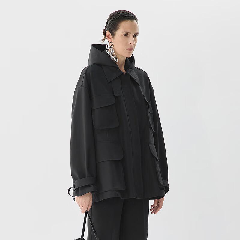 

JNBY 2025 Весенняя женская куртка с капюшоном и длинными рукавами M