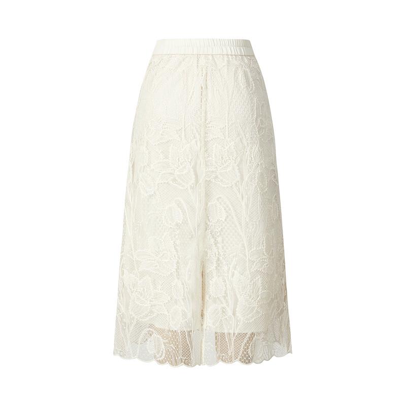Anna Co. Soft Light Lace A-Line Skirt