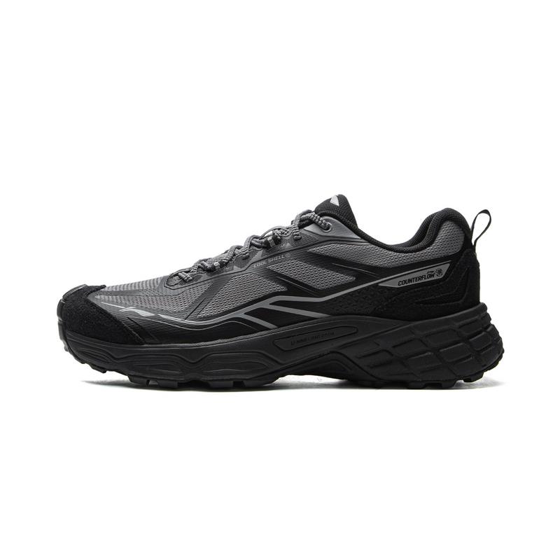 New LiNing CF Tracing, Wild Xingshan 2 Breathable And Resilient Low top Outdoor Shoes Unisex Black Gray AHCV071-5