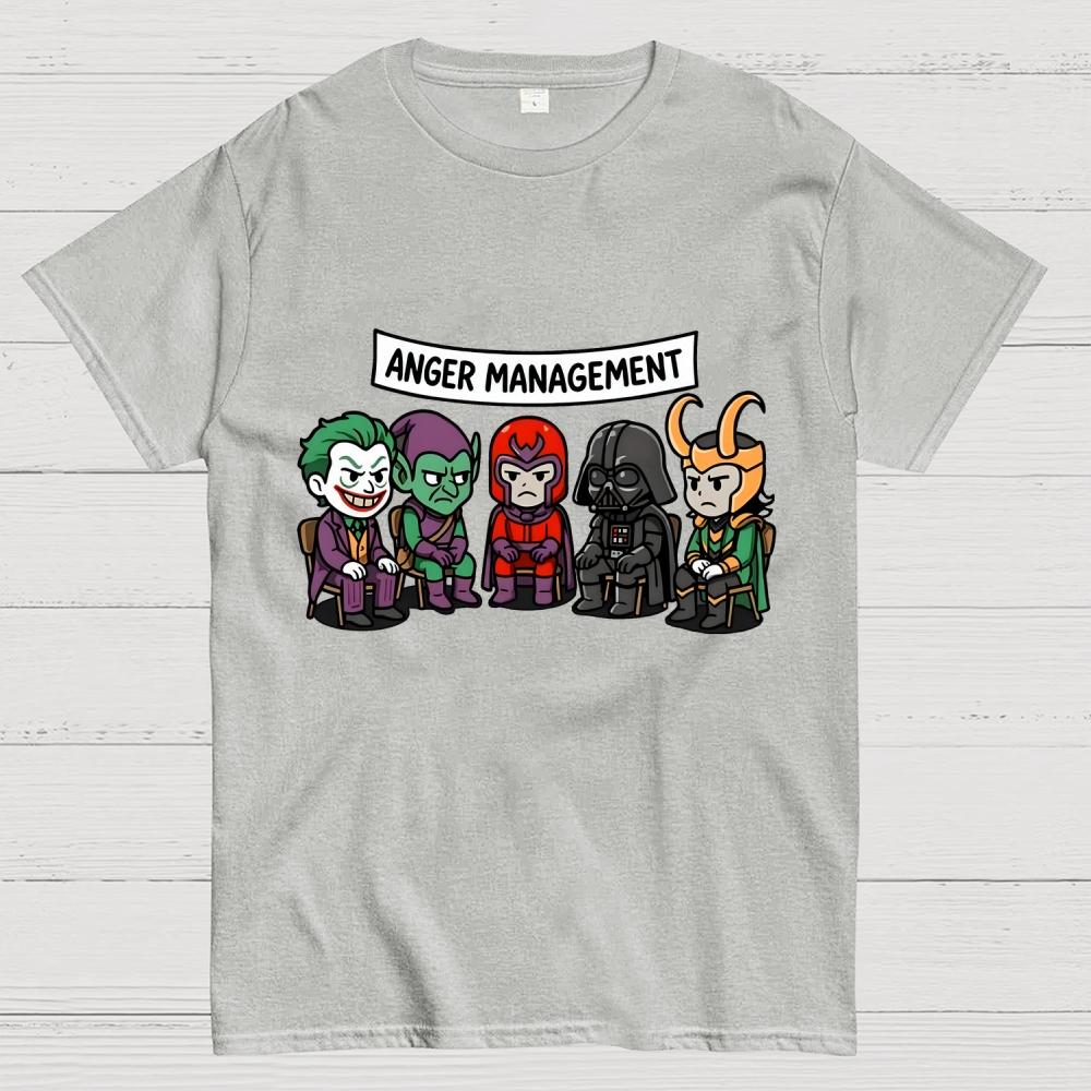 Anger Management Unisex 100% Cotton Summer Casual Cool Loose T-Shirt