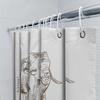 Unframed Elephant Shower Curtain Woodland Animal Bathroom Decor Nature Forest Wildlife Washable Liner Modern Farmhouse Home Deco
